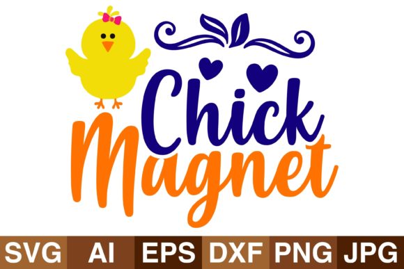 Chick Magnet Graphics for Crafts